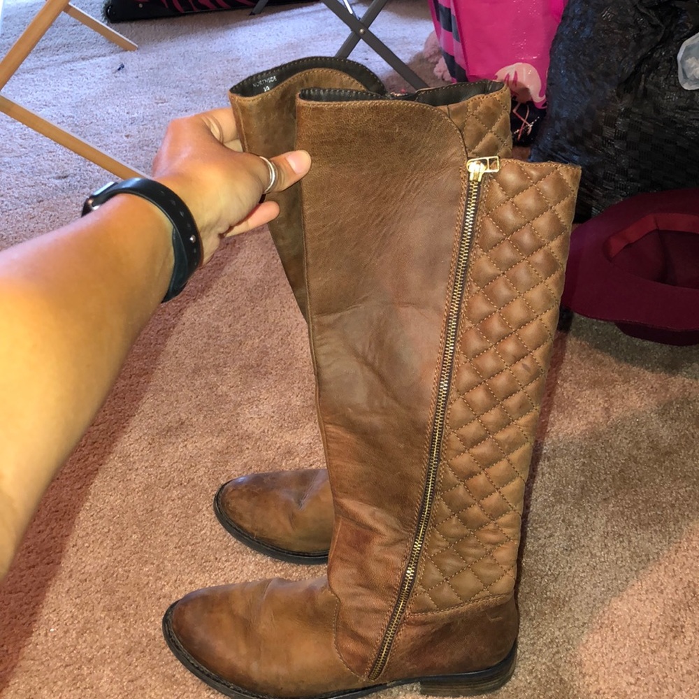 Leather boots